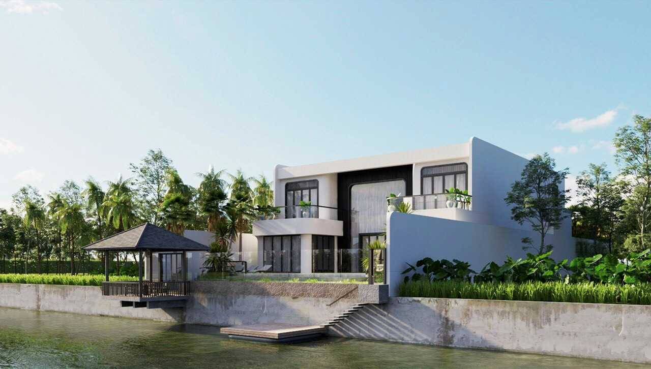 Mẫu nhà biệt thự 2 tầng đẹp Villa Cần Thơ 1500m2.