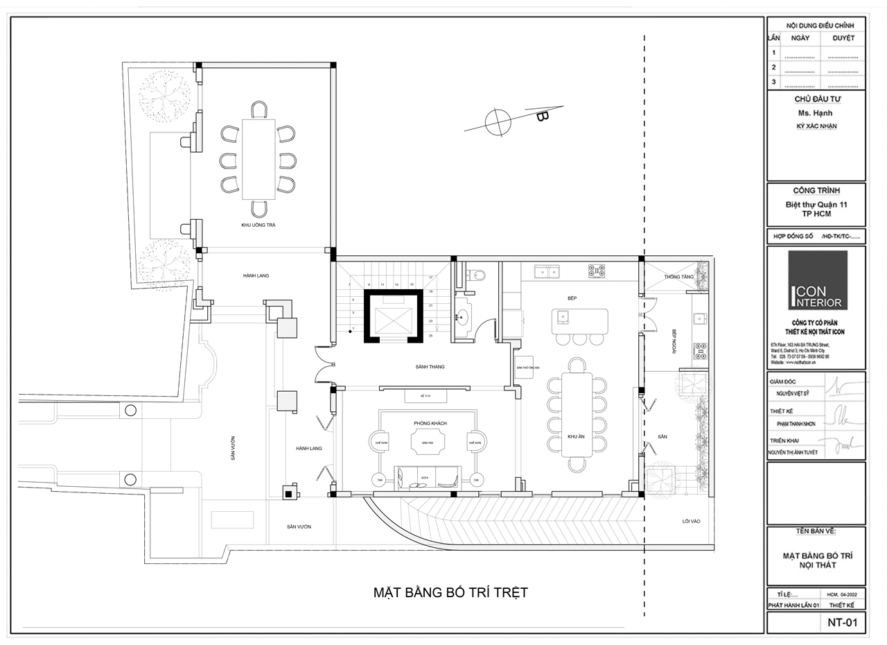 thiết kế công năng biệt thự quận 11