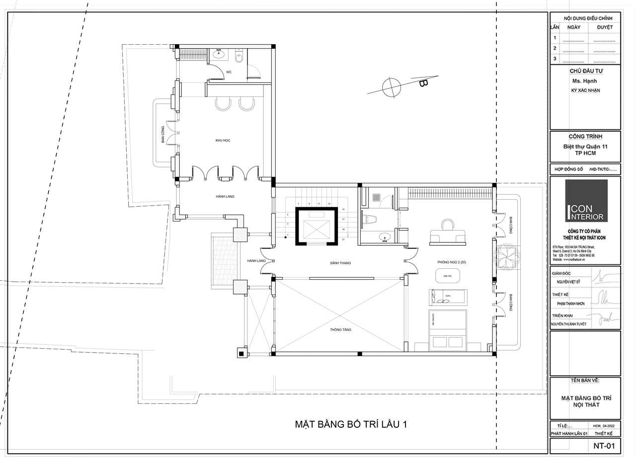 thiết kế công năng biệt thự quận 11