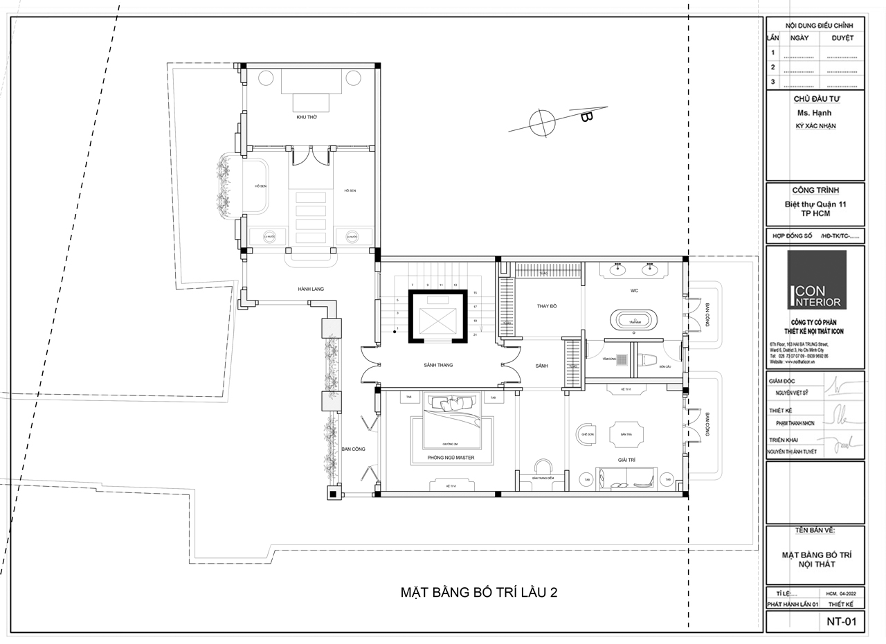 thiết kế công năng biệt thự quận 11