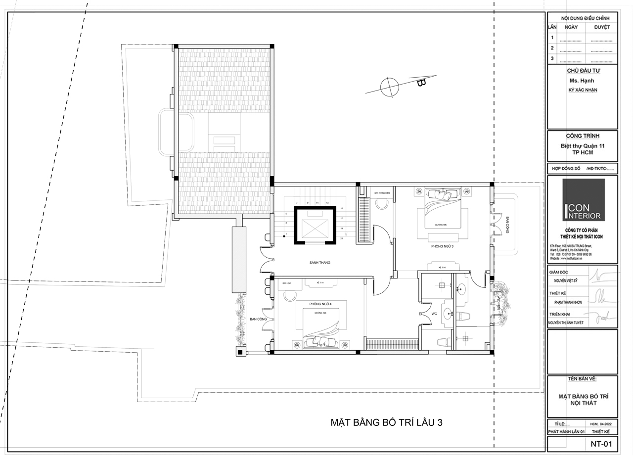 thiết kế công năng biệt thự quận 11