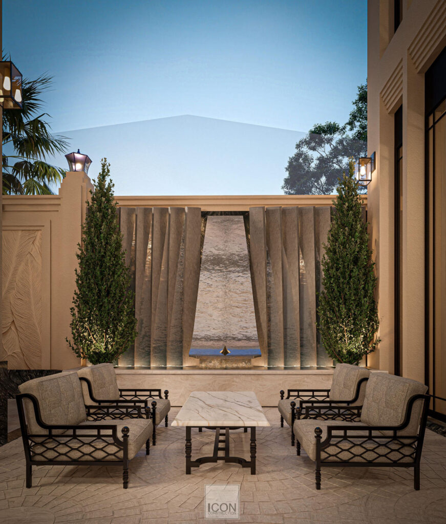 Một số thiết kế ưu tiên bố trí bàn trà ngay tại sân hiên, kết nối trực tiếp với không gian trong nhà, tạo sự liền mạch giữa nội – ngoại thất.