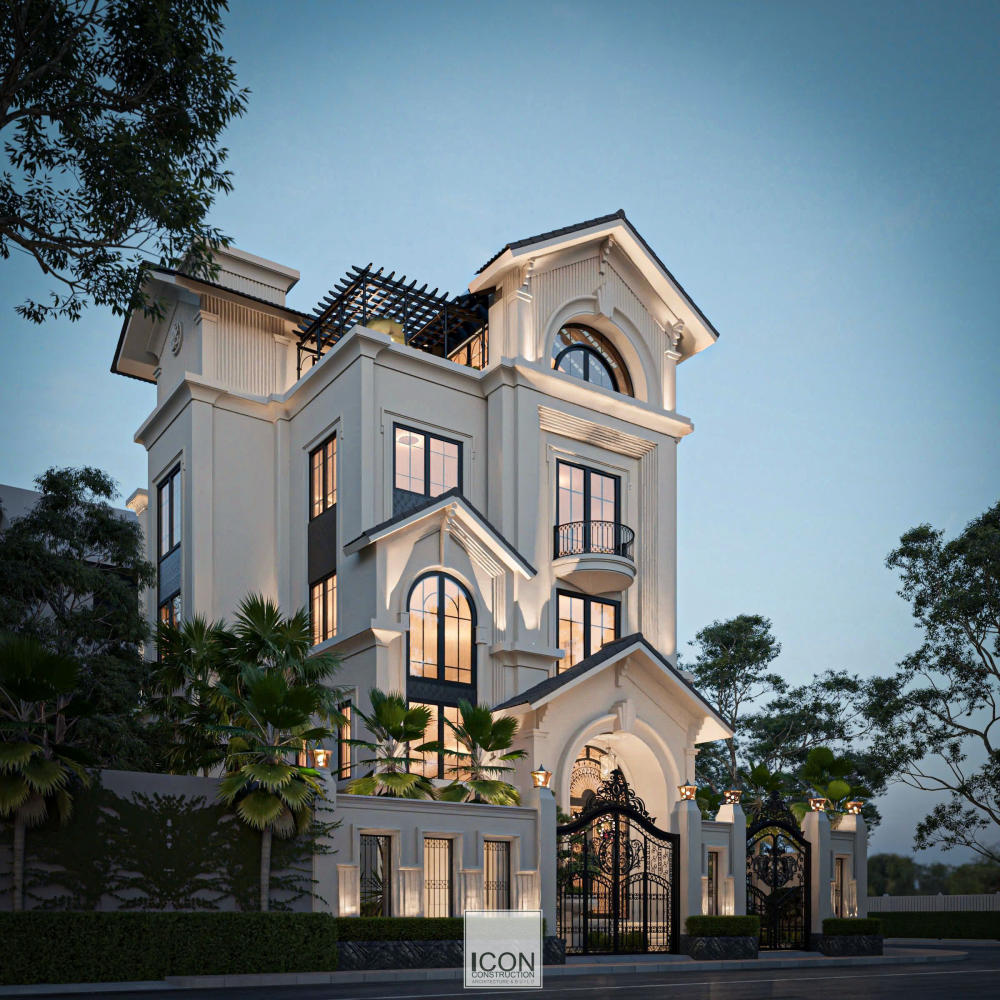 Mẫu thiết kế kiến trúc phong cách Neo Classic 