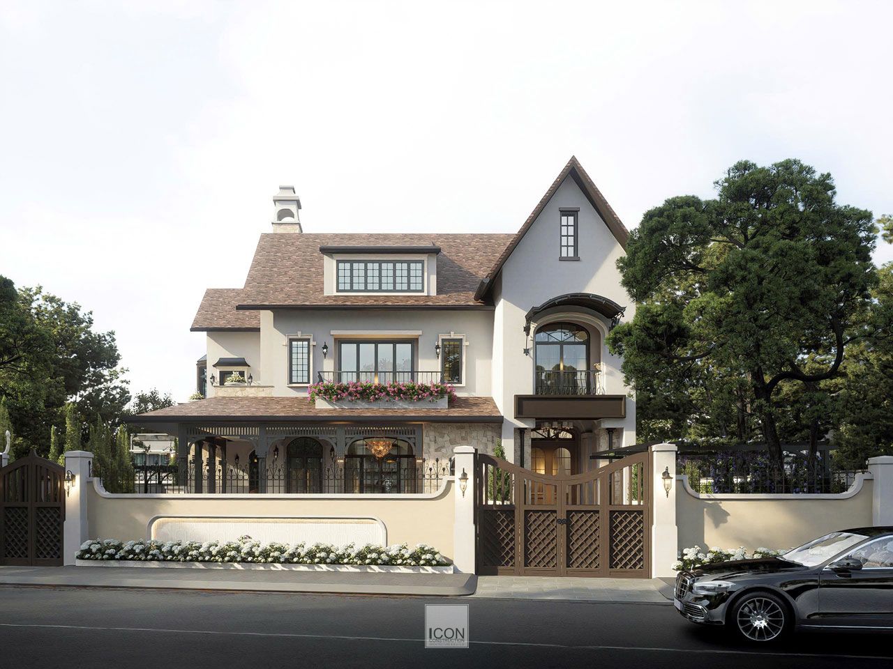 Không gian biệt thự được khắc họa bằng những đường nét tinh tế, nơi kiến trúc hiện đại giao hòa cùng thiên nhiên, mở ra một góc nhìn vừa khoáng đạt vừa sang trọng.