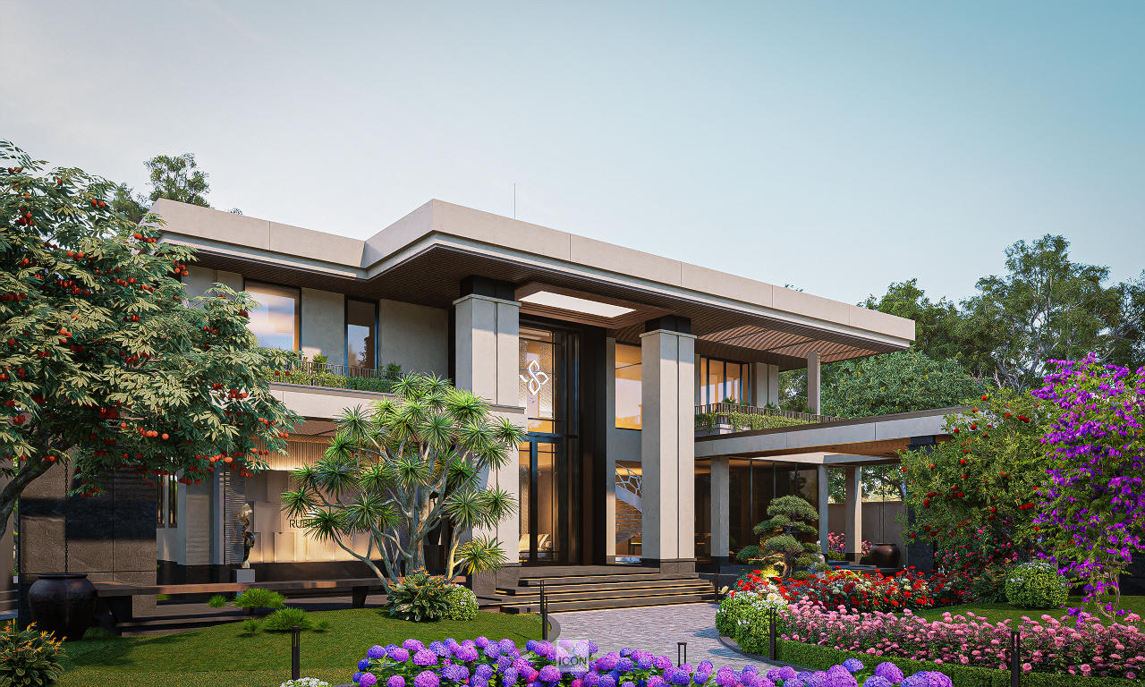 THIẾT KẾ BIỆT THỰ SÂN VƯỜN - ICON CONSTRUCTION